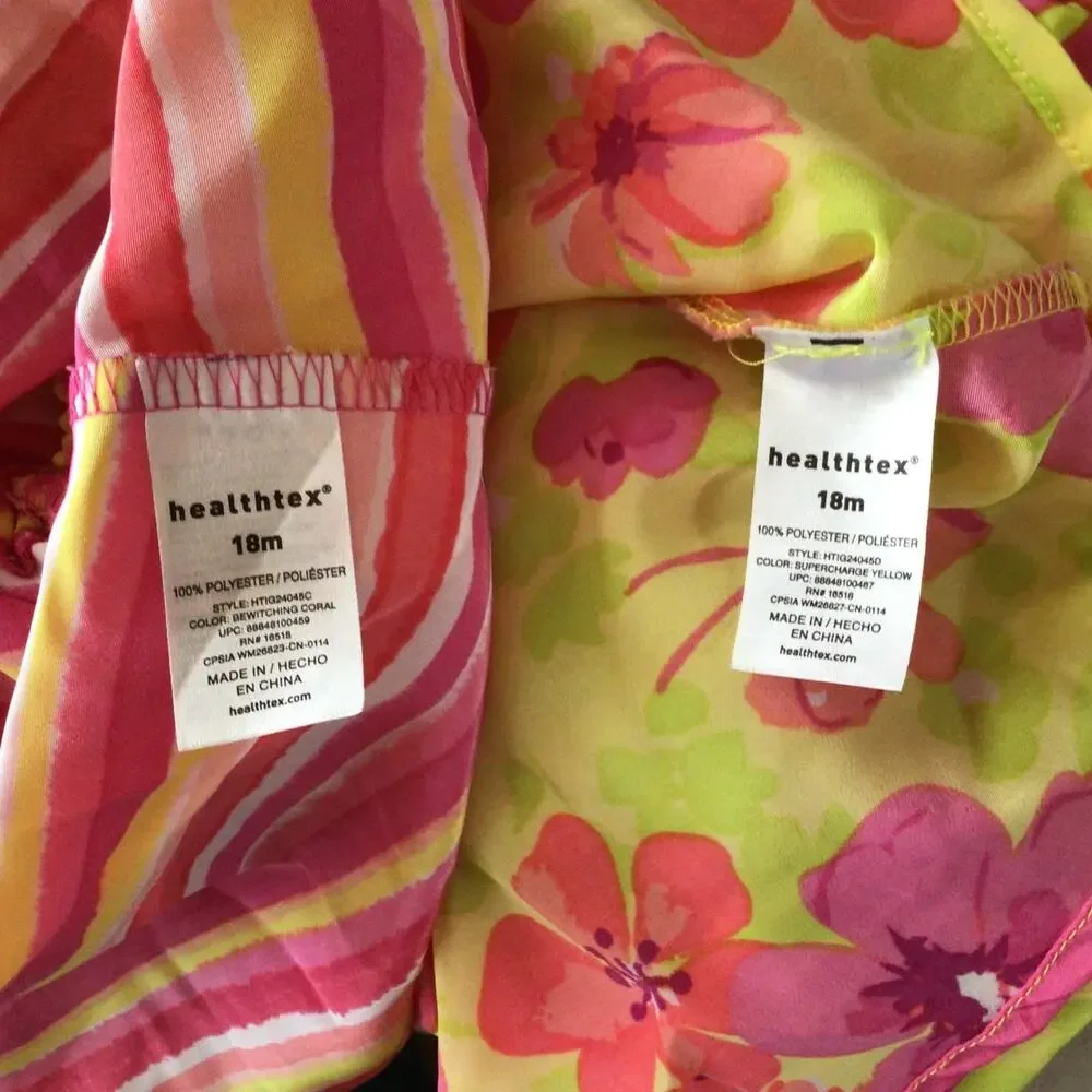 Healthtex Bundle of 2 Light Weight Dresses Sz 18 months